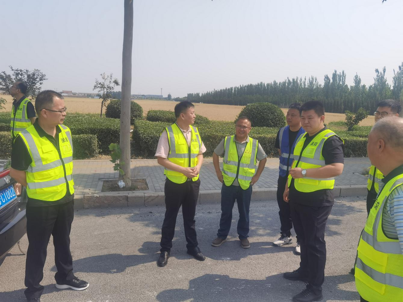 張店區(qū)公路事業(yè)發(fā)展中心對S102 項目進行節(jié)前檢查