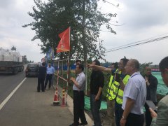 省級市政安全文明工地考評專家組對淄河大道項(xiàng)目現(xiàn)場考核