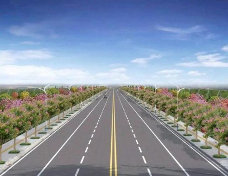 山東正在建設的一條高速公路，全線長292.5公里，分兩部分建設