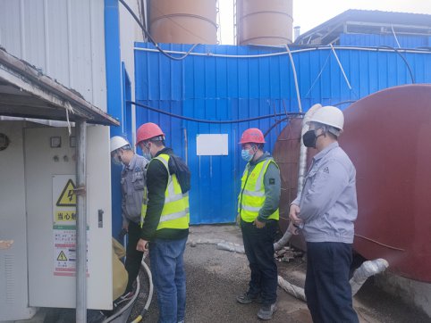 【臨臨風(fēng)采】沂源縣開發(fā)區(qū)安環(huán)辦（局）對悅莊拌合站進(jìn)行年度檢查